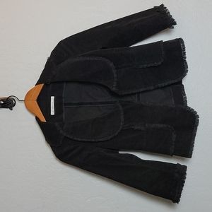 JESSICA Corduroy Lapel Lace Detail Blazer 6